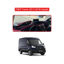 Ford Transit 2013-2018 Kapaklıtorpido Koruma Halısı Kırmızı Kenar