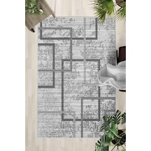 Kaymaz Taban Yıkanabilir Halı Mutfak, Salon, Yatak Odası İçin Modern Dijital Baskı Halı Slnhalı81 - 334 Çok Renkli