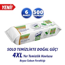 Solo Beyaz Sabun Ferahlığı Mop Uyumlu Yüzey Temizlik Havlusu 6'lı
