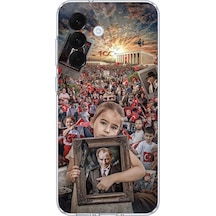 Samsung Galaxy A57 Uyumlu Atatürk Anıtkabir Baskılı Silikon Kılıf Renkli