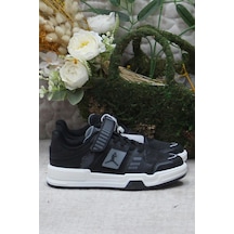 Fort Cool King Kısa Siyah Rahat Sneaker Çocuk Ayakkabı 001