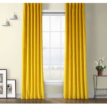 Evdepo Home Deniz Soft Pileli Fon Perde Sarı
