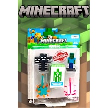 Minecraft 3d Figür Toppeez 5'li Set - Model 4 Minecraft
