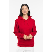 SPR21K55 Kadın Kapş. Kanguru Cepli Sweatshirt