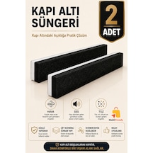 2 Adet Kapı Altı Rüzgar Önleyici 90 Cm Yapışkanlı Isı Yalıtım Süngeri Soğuk Toz Ses Kesici Eşik Süngeri