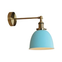 Mylights Retro Rustik Acık Mavi Hareketli Mafsalı Aplik Duvar Diğer