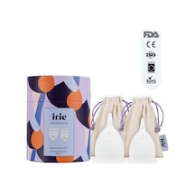 Irie Adet Kabı Menstrual Cup 2'li Paket (Small + Regular)