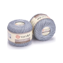 Yarnart Vıolet Lurex - Simli, Merserize Dantel Ipi Gri-15326