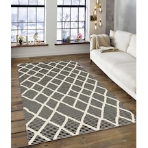 Dijidekor Işıltı Koleksiyonu Model141 Süngerli Dijital Baskılı Saçaksız Mutfak Halısı Yolluk