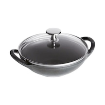 Ikea 40511 Döküm Kapaklı Wok Tava 16,7 Cm Gri 2 Parça