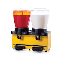 Samıxır Panoramik 22 Twin Fıskiyeli Ve Karıştırıcılı Soğuk İçecek Dispenseri 22+22 Litre Diğer