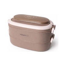 Vagon Life Çelik Beslenme Kutusu Vgn-7189 Kahve Çok Renkli