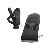 Babybjörn 2'li Set Kanguru Mini Woven & Bliss Ana Kucağı Black
