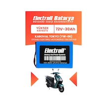 Karoval Tokyo Yw-06 Uyumlu Batarya Yüksek Kapasite Lifepo4 72v 30ah Elektrikli Motosiklet Bataryası