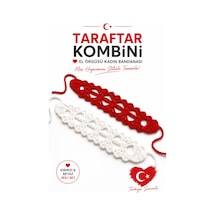Türkiye Kadın Taraftar Bandanası El Örgüsü Kırmızı Beyaz Saç Bandı Milli Takım Kombini Ayarlanabilir İkili Set