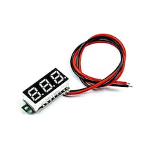 0.28 İnç 3.5-30v İki Kablolu Dc Kırmızı Voltmetre