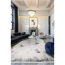Youdayhomecollection Arya-beyaz/gri - Salon,oturma Odası,koridor-robot Süpürgeye Uyumlu-kolay Temizlenebilir - 100x100 Çok Renkli