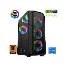 Xaser XSR508 i5-12400F 32 GB 512 GB M.2 NVMe SSD 8 GB RTX4060 Free Dos Masaüstü Oyuncu Bilgisayarı