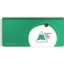 Hisli Şeyler 13x27 Spiralli, Stickerlı Haftalık Planner - Zirvedeyim Canım Duymuyorum, Renkli