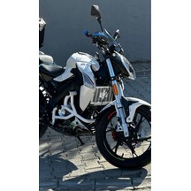Benelli 125s Beyaz Ön Koruma Demiri Motosiklet Motor Koruma