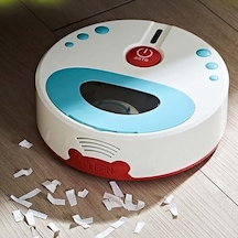Giffy/oyuncak Pilli Robot Süpürge Sesli Ve Işıklı Gerçek Süpürme Özelliği Ve Sürekli Farklı Yönlere Giden Oyuncak Robot Süpürge Oyuncağı