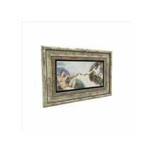 Adem İn Yaratılışı Freski Michelangelo Baskılı Taş Tablo 20x30