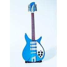 El Yapımı 1/4 Ölçek Minyatür Elektro Gitar Rickenbacker 330 12s