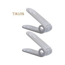 Gri 2 Adet Ayakkabı Rafı Çift Katmanlı Ayakkabı Depolama Rafı Yerden Tasarruf Ayarlanabilir Yükseklik Kaymaz Ayakkabı Organizatörü Ev Tedarik Gri