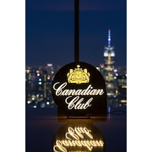 Canadian Club Whiskey Tasarımlı Dekoratif Aydınlatma Çok Renkli