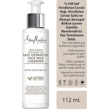 Shea Moisture %100 Saf Hindistan Cevizi Yağlı Günlük Nemlendirici Yüz Temizleme Sütü 112 ML