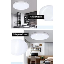 Led Plafonyer 24w Ip44 Sarı Işık Acı Kahve