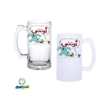Monsters Kulplu Bira Bardağı Buzlu Veya Şeffaf Seçenekli 0327