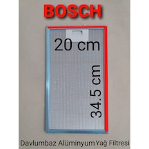 Bosch Uyumlu Davlumbaz Alüminyum Yağ Filtresi 20X34,5Cm Aspiratör Filtre - 530713751