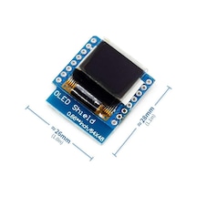 Wemos D1 Mini Oled Shield Modül 64x48 Pixel Lcd Wireless Wifi
