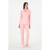 U.s. Polo Assn. Kadın Pembe Pijama Takım 50303370-vr041 Pembe