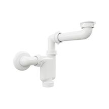 Aqua Bagno Comfort Yer Kazandıran Lavabo Sifonu, Kolay Temizlenir, Ayarlanabilir Koku Önleyici Gider Borulu - 32 Mm-süzgeç Hariç Beyaz