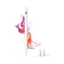 İpad 2018-2026 İçin Stylus Tablet Kalem 2018 Sonrası Tüm İpad Modellerinine Uyumlu Eğim Sensörlü Avuç İçi Reddi Aktif Stylus Kalem Beyaz Belirtilmemiş
