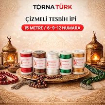 12 Kat Profesyonel Kalite Çizmeli Tesbih İpi - 15 Metre Makara Beyaz