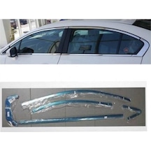 Honda Civic Fb7 2012-2015 Cam Çıtası Tam Tur 12 Parça Krom
