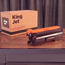 Kingjet Hp Uyumlu  Ce251a 504a Mavi Standart Kapasiteli Tekli Çipli Uyumlu  Toner Cp3525x