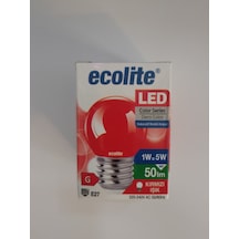 Ecolite Led Color G45 Kırmızı 1w E27 Gece Lambası 3'lü Paket