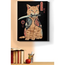 Webstyle Sayılarla Boyama Seti Kasnaklı Samuray Kedi 60 X 75 Cm