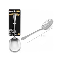 Metal Servis Kaşığı - 25 Cm - Krom Renk Renkli