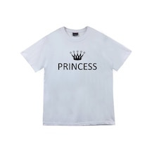 Stoned&Fame Unisex Beyaz Princess Prenses Baskılı T-shirt Beyaz