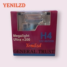 H4 Ampul Performans Ampulü Ultra Vision +%200 Fazla+%20 Beyaz