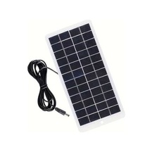 Besthome1 Dream011 Dairesel Dc İle Yeni Araç Şarj Cihazı Telefon Vantilatör Seyahat Kamp Güneş Paneli 10w 12v