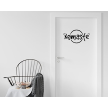 Bk Home Namaste Tasarımlı Kapı Sticker-1