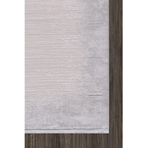 Artemis Halı Mina 09107b Gri Krem Eskitme Desen Bambu Halı