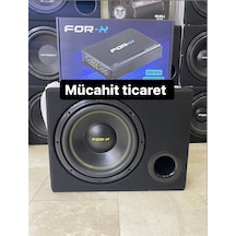 Forx 30cm Bass 1200w 300rms Forx 4kanallı Anfi 2400wat