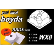 Wx8 Cctv Rbox Güvenlik Kamera Beyaz Buat + Kapağı 10 Adet